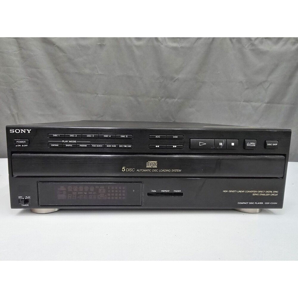 Sony 5 Disc CD Changer CDP-C312M- NO Remote. **PARTS ONLY**